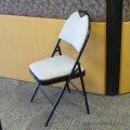 Beige and Black Folding Chair
